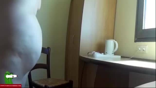 The fat girl eats his ass and fucks with him. san380